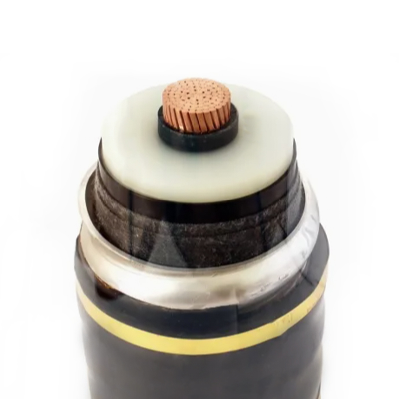 Kabel Penebat XLPE Sarung Aluminium Beralun Untuk Voltan Terkadar 64/110kV